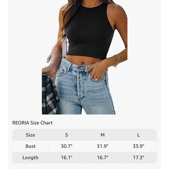 🌶️ REORIA Halter Neck Crop Top Red Butsmooth – Size M - Picture 5 of 6